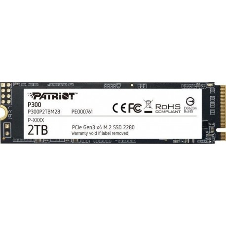 Patriot Dysk SSD P300 2TB M.2 PCIe Gen 3 x4 2100/1650 
